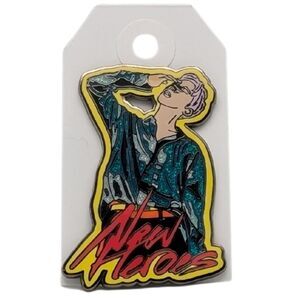 Ten NCT WayV New Heroes Hard Enamel Glitter Pin Fan Art